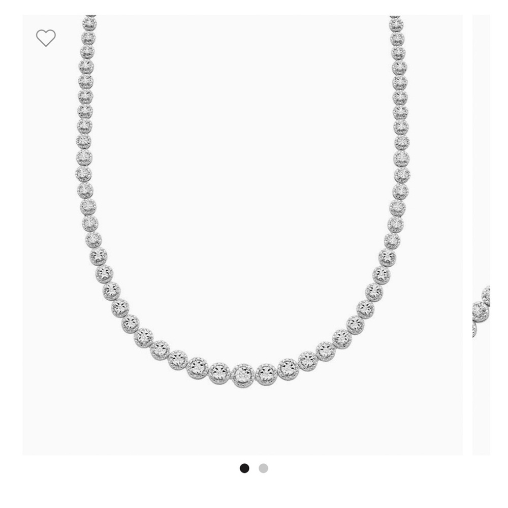 Helzberg Diamond Graduated Diamond Tennis Necklace